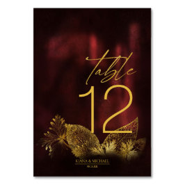 Moonlight Romance Wedding Burgundy ID881 Kaart