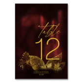 Moonlight Romance Wedding Burgundy ID881 Kaart (Achterkant)