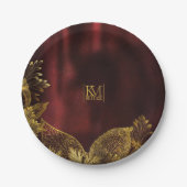 Moonlight Romance Wedding Burgundy ID881 Papieren Bordje (Voorkant)