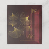 Moonlight Romance Wedding Burgundy ID881 Plaatskaartje (Buitenkant ongevouwen)