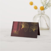 Moonlight Romance Wedding Burgundy ID881 Plaatskaartje (Achterkant)