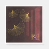 Moonlight Romance Wedding Burgundy ID881 Servet (Voorkant)