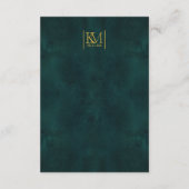 Moonlight Romance Wedding Details Emerald Gr ID881 Informatiekaartje (Achterkant)