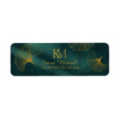 Moonlight Romance Wedding Emerald Green ID881 Etiket (Voorkant)