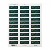 Moonlight Romance Wedding Emerald Green ID881 Etiket (Full Sheet)