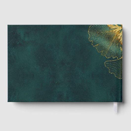 Moonlight Romance Wedding Emerald Green ID881 Gastenboek (Achterkant)