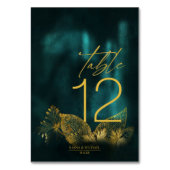 Moonlight Romance Wedding Emerald Green ID881 Kaart (Achterkant)