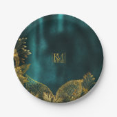 Moonlight Romance Wedding Emerald Green ID881 Papieren Bordje (Voorkant)