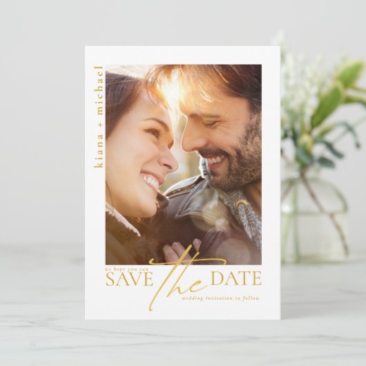 Moonlight Romance Wedding Emerald Green ID881 Save The Date (Staand voorkant)