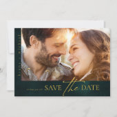Moonlight Romance Wedding V2H Emerald Green ID881 Save The Date (Voorkant)