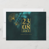 Moonlight Romance Wedding V2H Emerald Green ID881 Save The Date (Achterkant)