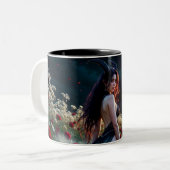 Moonlight Roses Tweekleurige Koffiemok (Voorkant links)