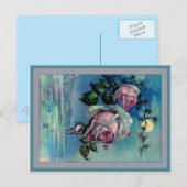 Moonlight Rozen A Briefkaart (Voorkant / Achterkant)