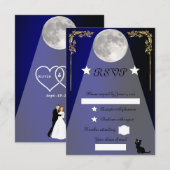 Moonlight RSVP Kaartje (Voorkant / Achterkant)