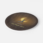 Moonlight rustieke Halloween feest Papieren Bordje (Gekanteld)