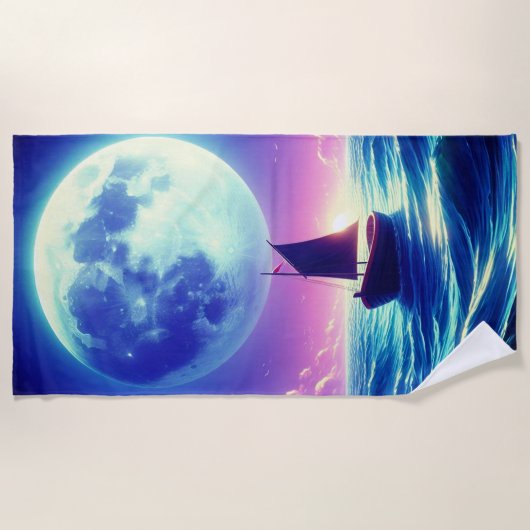 Moonlight Sailing Strandlaken (Voorkant)