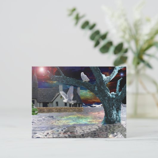 Moonlight schaduw.. briefkaart (Staand voorkant)