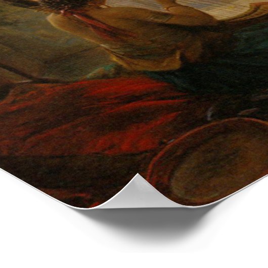 Moonlight Serenade door Hans Zatzka - poster (Hoek)