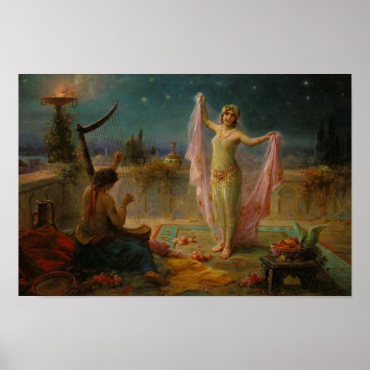 Moonlight Serenade door Hans Zatzka - poster (Voorkant)