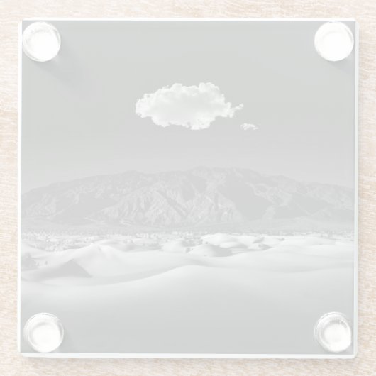 Moonlight Serenade Glazen Onderzetter (Achterkant)