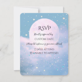 Moonlight Shimmer Atmosferische Trouwcollectie RSVP Kaartje