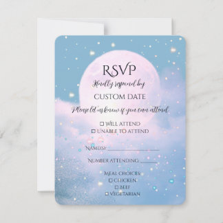 Moonlight Shimmer Atmosferische Trouwcollectie RSVP Kaartje