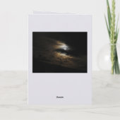 Moonlight Shining on Clouds Photo Blank Kaart (Achterkant)