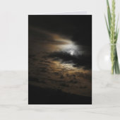 Moonlight Shining on Clouds Photo Blank Kaart (Voorkant)