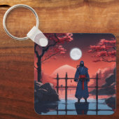 Moonlight Shinobi Rode Bloesem Sleutelhanger (Voorkant)