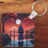 Moonlight Shinobi Rode Bloesem Sleutelhanger (Achterkant)