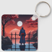 Moonlight Shinobi Rode Bloesem Sleutelhanger (Achterkant)