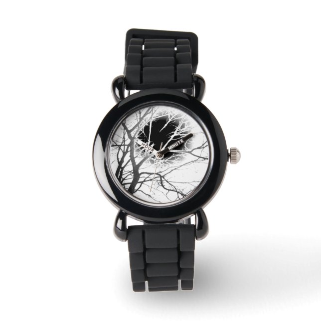 Moonlight Silhouette Horloge (Voorkant)