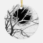 Moonlight Silhouette Keramisch Ornament (Voorkant)