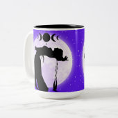 Moonlight Silhouetted Dancer Coffee Mok (Voorkant links)