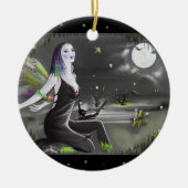 Moonlight Singer Fairy Keramisch Ornament (Voorkant)