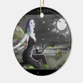 Moonlight Singer Fairy Keramisch Ornament (Links)