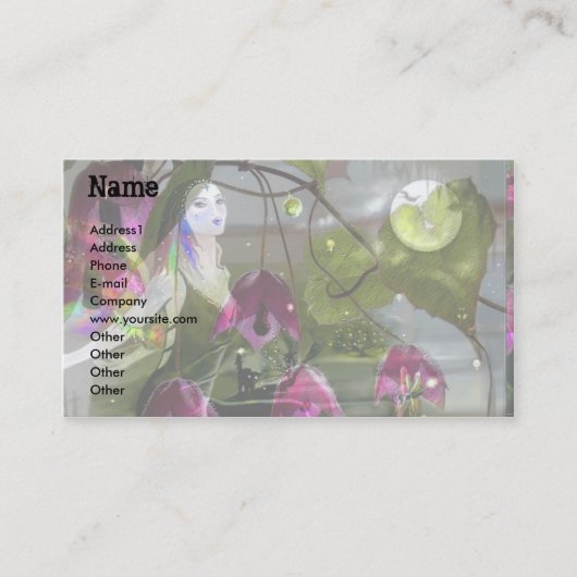 Moonlight Singer! Visitekaartje (Voorkant)