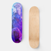 Moonlight Skateboard Deck, Blue & Lavender Hues (Voorkant)