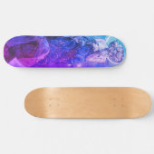 Moonlight Skateboard Deck, Blue & Lavender Hues (Horizontaal)