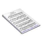Moonlight-Sonata-Ludwig-Beethoven Notitieboek (Rechterzijde)