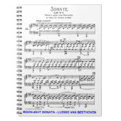 Moonlight-Sonata-Ludwig-Beethoven Notitieboek (Voorkant)