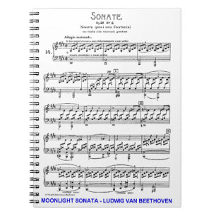 Moonlight-Sonata-Ludwig-Beethoven Notitieboek