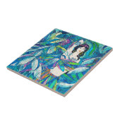 Moonlight Song Hao Ping oriental abstracte lady ar Tegeltje (Zijkant)