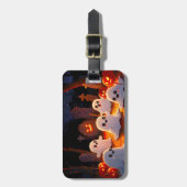 Moonlight Spooky Ghost Tales Bagagelabel (Voorkant verticaal)