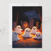 Moonlight Spooky Ghost Tales Feestdagenkaart (Voorkant)