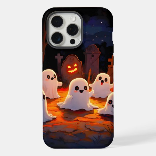 Moonlight Spooky Ghost Tales iPhone Hoesje (Achterkant)