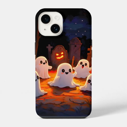 Moonlight Spooky Ghost Tales iPhone Hoesje (Achterkant)