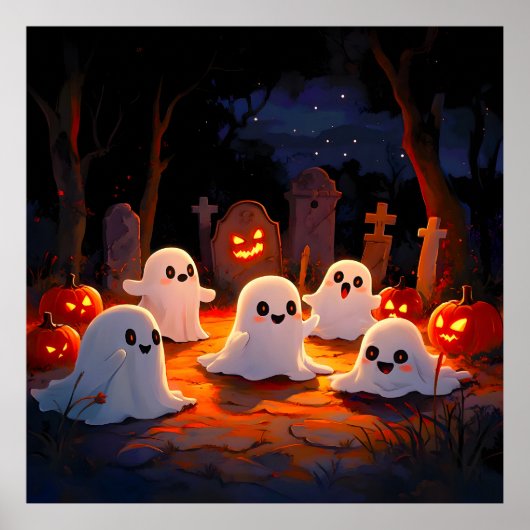 Moonlight Spooky Ghost Tales Poster (Voorkant)