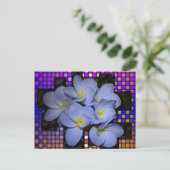 Moonlight Stardus Plumeria Weave Briefkaart (Staand voorkant)