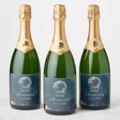 Moonlight Sterrennacht Wedding Wine Bottle Label Sparkling Wijnetiket (Flessen)